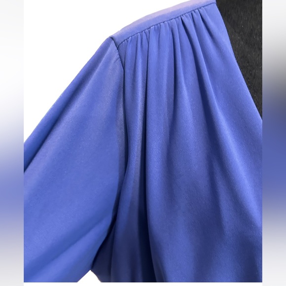 Lauren Ralph Lauren Women's periwinkle Stretch Faux Wrap Dress size 22W NWT - Picture 4 of 12